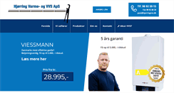 Desktop Screenshot of hjorringvvs.dk